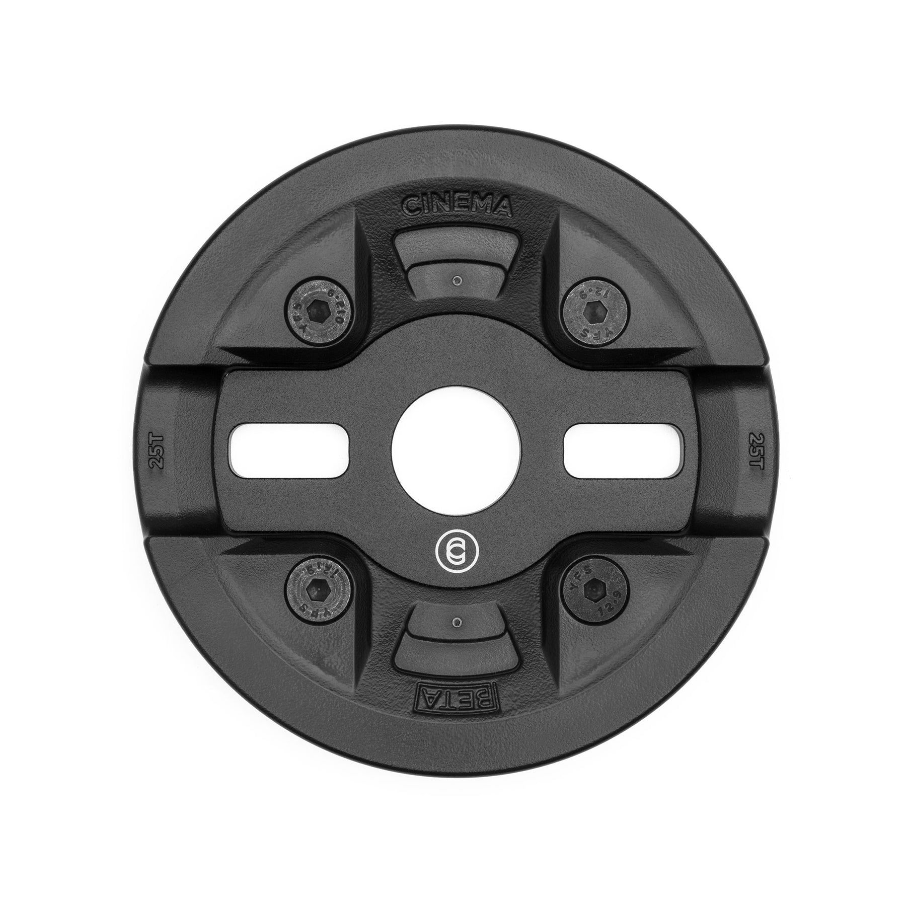 Cinema Beta Guard Sprocket  25t  Korumalı Ön Dişli Siyah