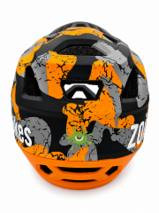 Zoid Element Full Face Kask-Helmet Turuncu-Siyah Kamuflaj