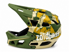 Zoid Element Full Face Kask-Helmet Yeşil-Bej Kamuflaj