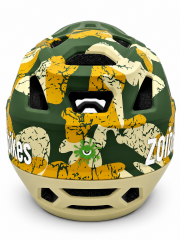 Zoid Element Full Face Kask-Helmet Yeşil-Bej Kamuflaj