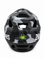 Zoid Element Full Face Kask-Helmet Siyah-Gri Kamuflaj