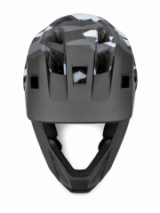 Zoid Element Full Face Kask-Helmet Siyah-Gri Kamuflaj