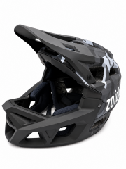 Zoid Element Full Face Kask-Helmet Siyah-Gri Kamuflaj
