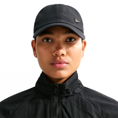 Nike Dri-FIT Club Cap Metal (Gold) Swoosh Cap-Şapka Siyah