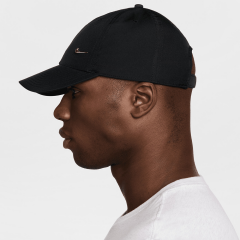 Nike Dri-FIT Club Cap Metal (Bronze) Swoosh Cap-Şapka Siyah