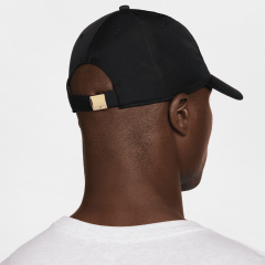 Nike Dri-FIT Club Cap Metal (Bronze) Swoosh Cap-Şapka Siyah