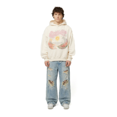 Lowlights Sangunie Paradise Hoodie Sweatshirt-Ekru