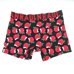 Juan Raul Erkek Boxer Kırmızı Elma Desenli
