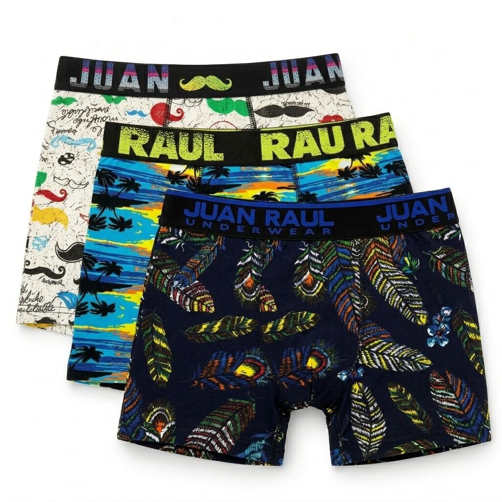 Juan Raul MEDIUM 3'lü Boxer Set
