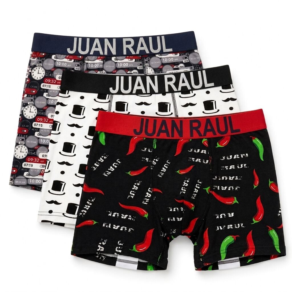 Juan Raul LARGE 3'lü Boxer Set
