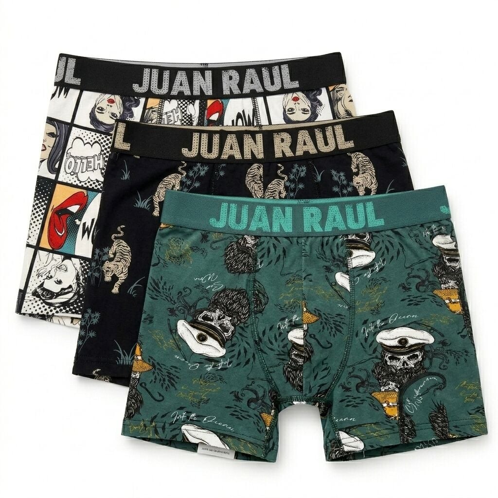 Juan Raul LARGE 3'lü Boxer Set