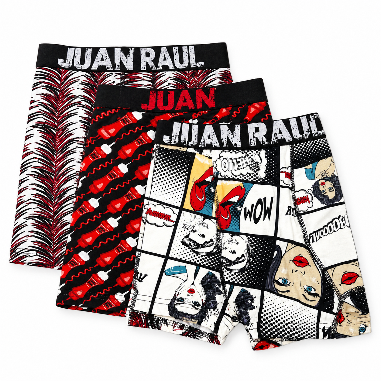 Juan Raul XLARGE 3'lü Boxer Set