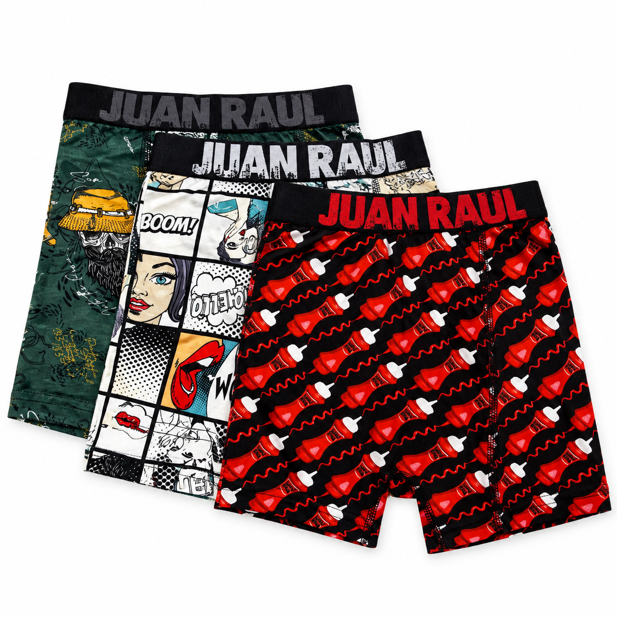 Juan Raul XLARGE 3'lü Boxer Set