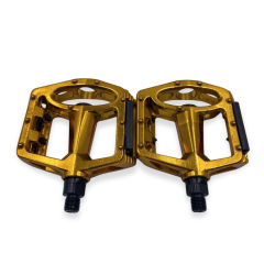 Zoid İnce Diş Alüminyum Pedal-Pedals 1/2'' Altın