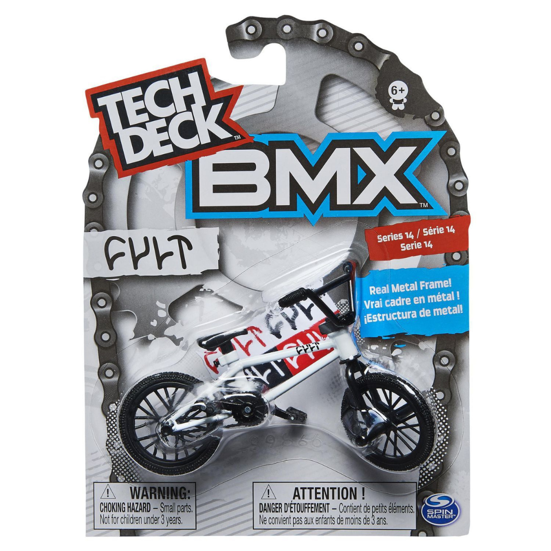 Tech Deck Cult Finger Bike Beyaz Frame ve Aksesuarları