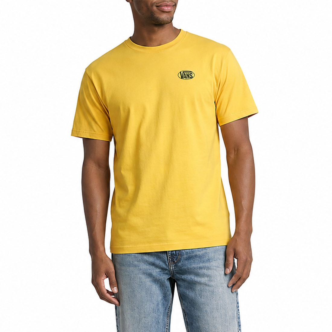 Vans Oval Logo Loose T-Shirt Sarı